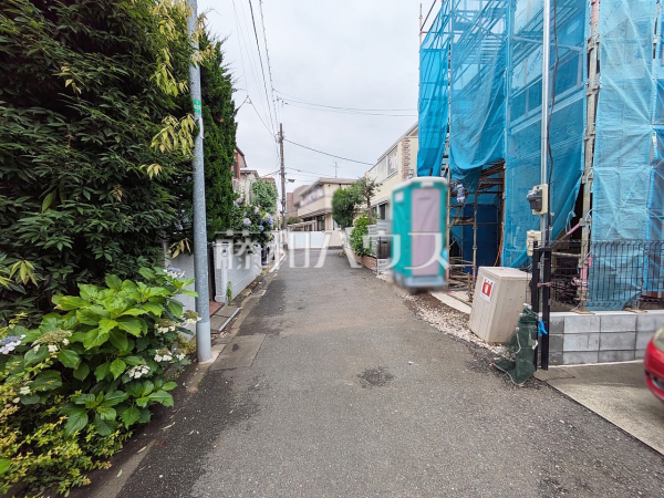 接道状況および現場風景 【杉並区清水3丁目】 接道状況および現場風景 【杉並区清水3丁目】