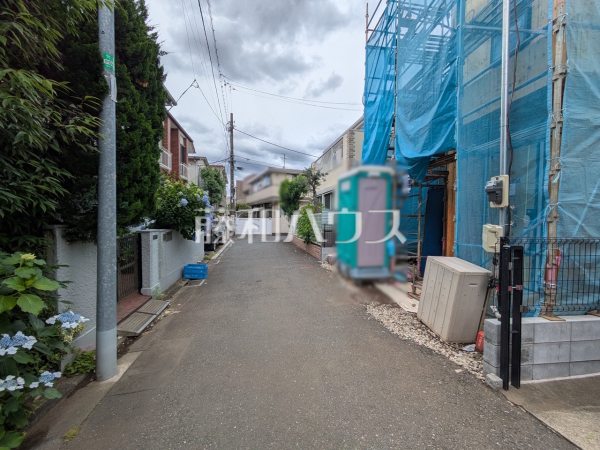 接道状況および現場風景 【杉並区清水3丁目】 接道状況および現場風景 【杉並区清水3丁目】