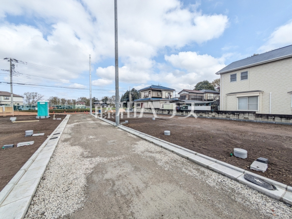 接道状況および現場風景 【清瀬市中里1丁目】 接道状況および現場風景 【清瀬市中里1丁目】