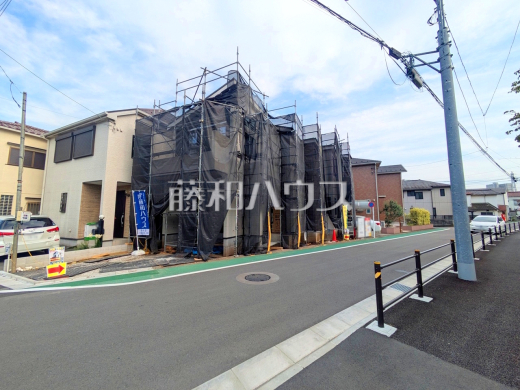 ≪接道状況≫ここに住む方を想像して、着々と建築しております!【府中市幸町1丁目】