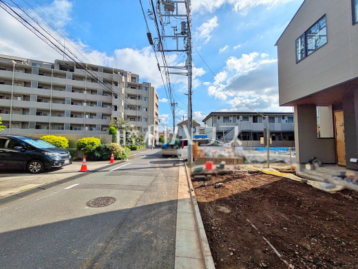 接道状況および現場風景 【練馬区南田中1丁目】