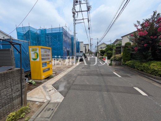 接道状況および現場風景 【練馬区南田中1丁目】
