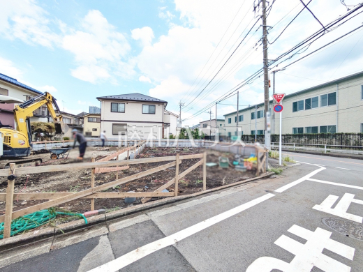2号棟 接道状況および現場風景 【八王子市上野町】