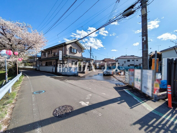 接道状況および現場風景 【所沢市大字牛沼】 接道状況および現場風景 【所沢市大字牛沼】
