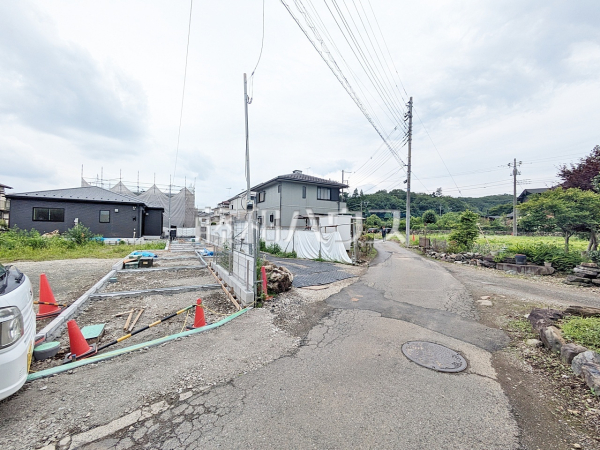 接道状況および現場風景 【八王子市川口町】 接道状況および現場風景 【八王子市川口町】