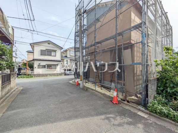接道状況および現場風景 【立川市栄町5丁目】 接道状況および現場風景 【立川市栄町5丁目】