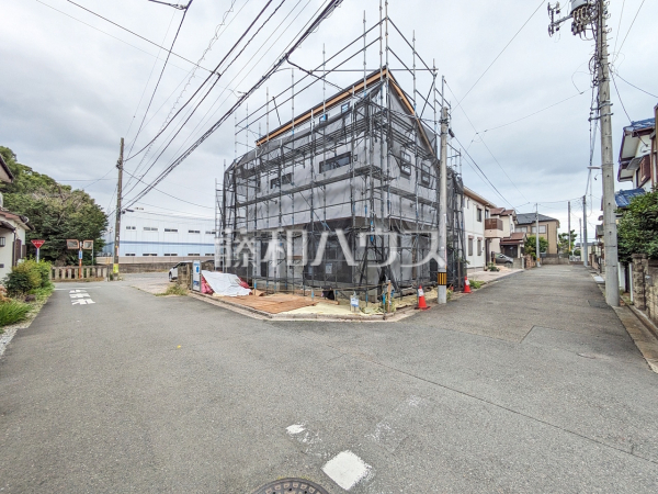 接道状況および現場風景 【立川市栄町5丁目】 接道状況および現場風景 【立川市栄町5丁目】