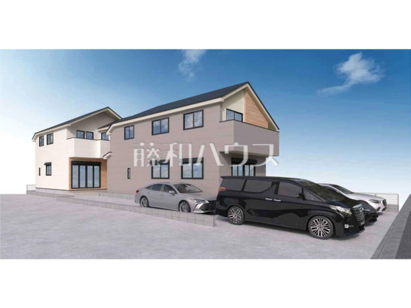 【1号棟・2号棟】完成予想図(外観) 【1号棟・2号棟】完成予想図(外観)