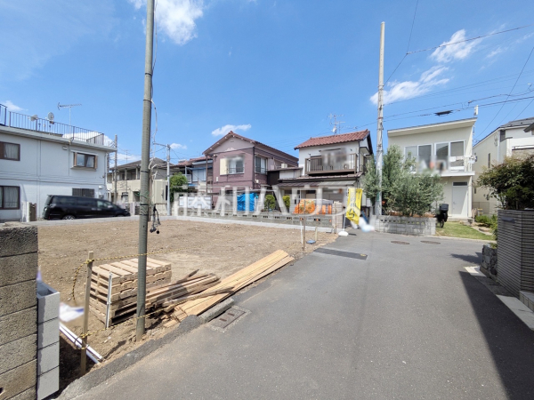 接道状況および現場風景 【狛江市猪方2丁目】 接道状況および現場風景 【狛江市猪方2丁目】