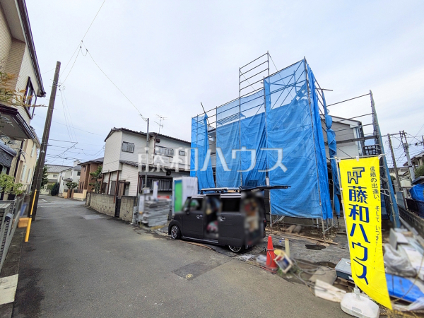 接道状況および現場風景 【狛江市猪方2丁目】 接道状況および現場風景 【狛江市猪方2丁目】