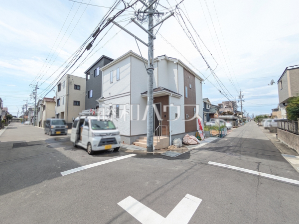 接道状況および現場風景 【北名古屋市久地野河原】 接道状況および現場風景 【北名古屋市久地野河原】