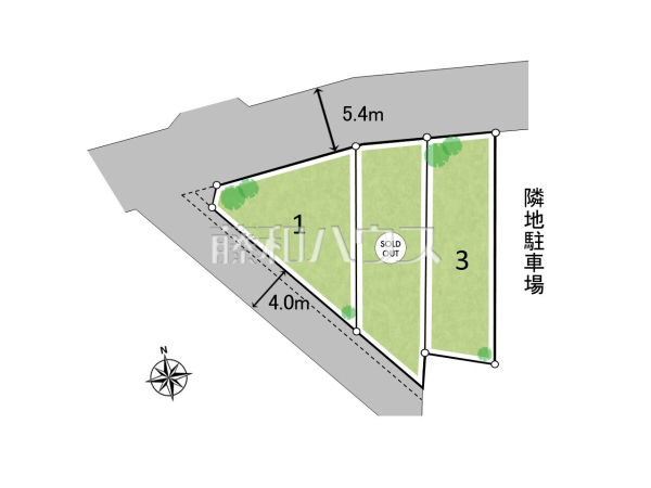 全体区画図 【小金井市貫井南町2丁目】 全体区画図 【小金井市貫井南町2丁目】