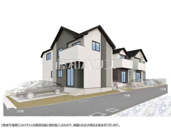 完成予想図(外観) 【調布市深大寺東町7丁目】 完成予想図(外観) 【調布市深大寺東町7丁目】