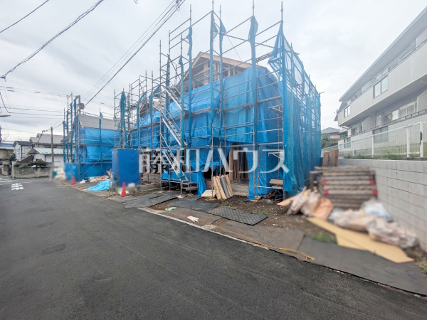 接道状況および現場風景 【調布市深大寺東町7丁目】 接道状況および現場風景 【調布市深大寺東町7丁目】