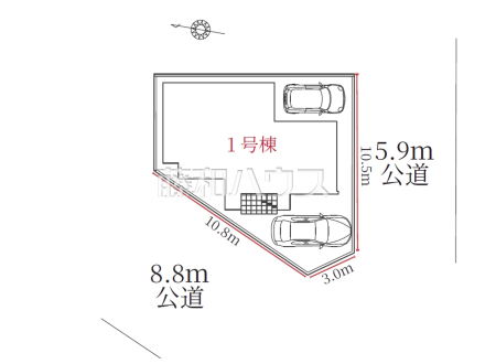 全体区画図 【春日井市梅ケ坪町】