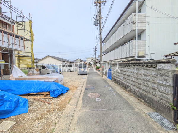 接道状況および現場風景 【名古屋市守山区西島町】 接道状況および現場風景 【名古屋市守山区西島町】