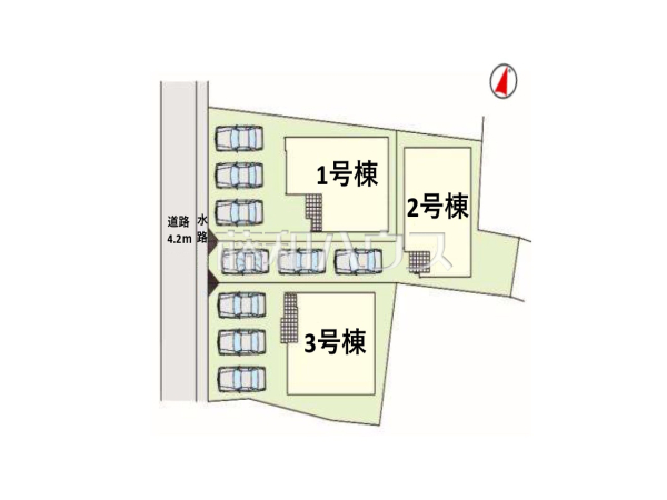 全体区画図 【小牧市大字東田中】 全体区画図 【小牧市大字東田中】