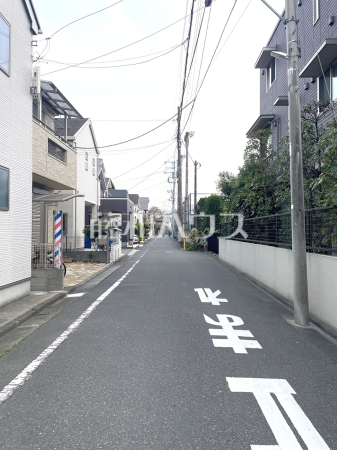 接道状況および現場風景 【練馬区田柄5丁目】 接道状況および現場風景 【練馬区田柄5丁目】