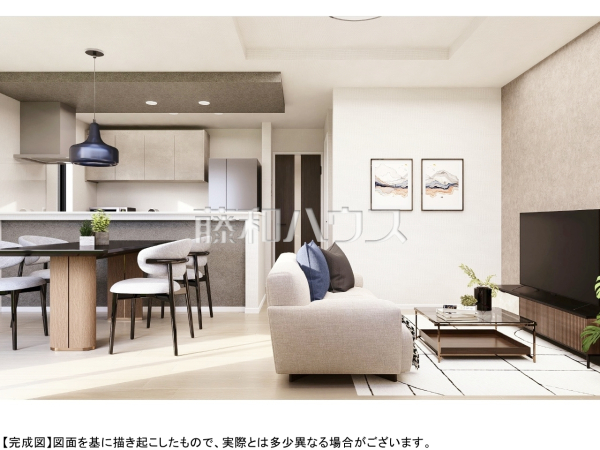 リビングに生活動線の中心となるリビングイン階段を設置し、家族の絆を育む住まいとなっています。 完成予想図(内観) 【新座市野寺3丁目】 リビングに生活動線の中心となるリビングイン階段を設置し、家族の絆を育む住まいとなっています。 完成予想図(内観) 【新座市野寺3丁目】