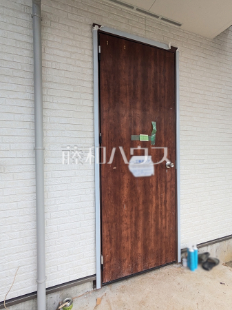 177号棟 玄関(工事用ドア) 【八王子市長房町】 177号棟 玄関(工事用ドア) 【八王子市長房町】