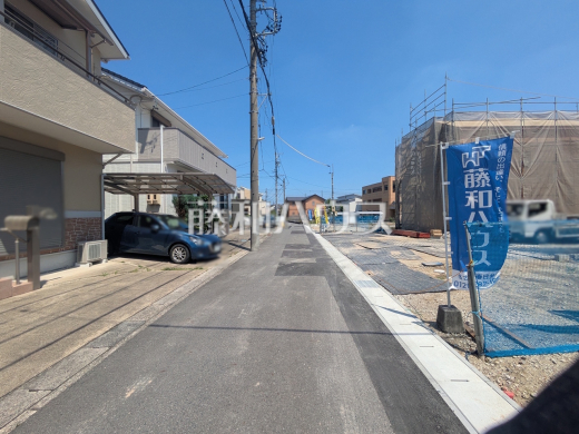 接道状況および現場風景 【春日井市上条町8丁目】