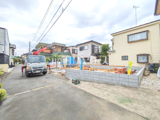 接道状況および現場風景 【日野市東豊田1丁目】