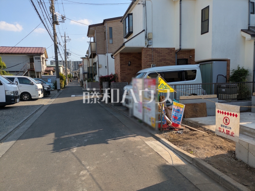 接道状況および現場風景 【練馬区富士見台1丁目】
