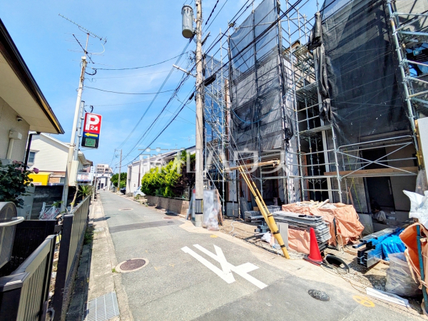 接道状況および現場風景 【福岡市西区小戸3丁目】 接道状況および現場風景 【福岡市西区小戸3丁目】