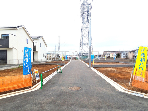 接道状況および現場風景 【立川市若葉町2丁目】