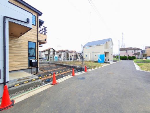 5号棟 接道状況および現場風景 【立川市若葉町2丁目】