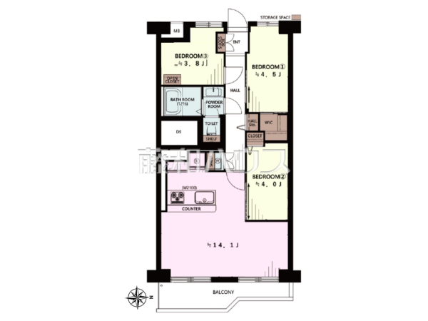 間取図 【富士見台マンション】 間取図 【富士見台マンション】