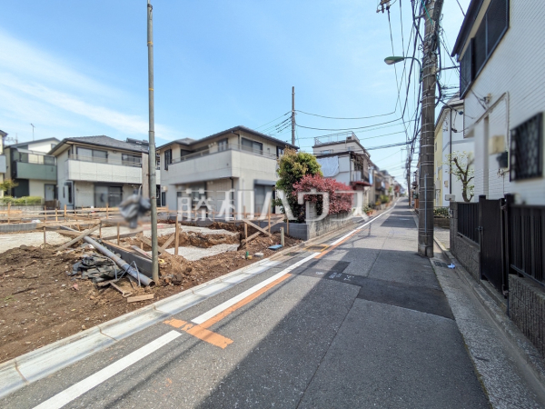 接道状況および現場風景 【朝霞市三原4丁目】 接道状況および現場風景 【朝霞市三原4丁目】