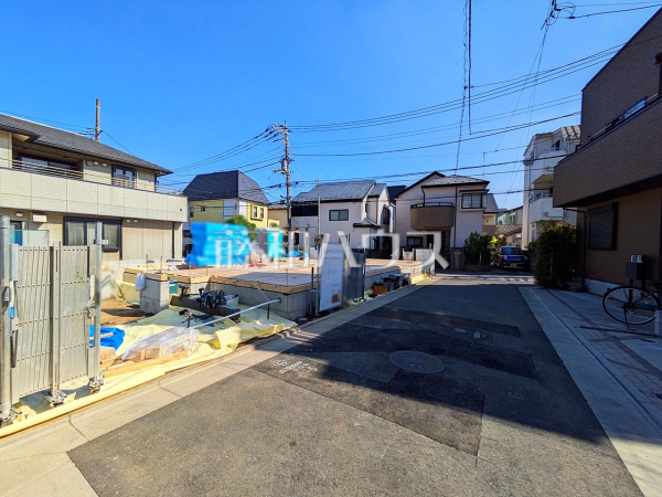 接道状況および現場風景 【朝霞市三原4丁目】 接道状況および現場風景 【朝霞市三原4丁目】