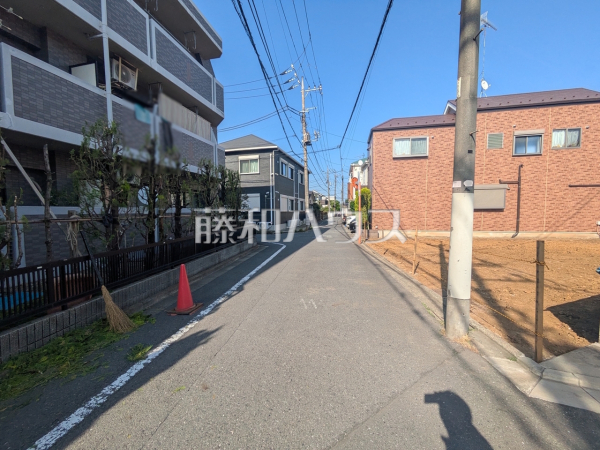 接道状況および現場風景 【練馬区石神井町8丁目】 接道状況および現場風景 【練馬区石神井町8丁目】