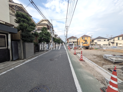 接道状況および現場風景 【練馬区下石神井2丁目】