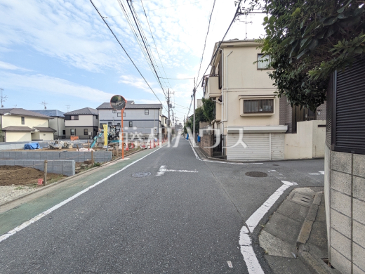 接道状況および現場風景 【練馬区下石神井2丁目】