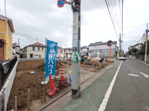 接道状況および現場風景 【練馬区下石神井2丁目】