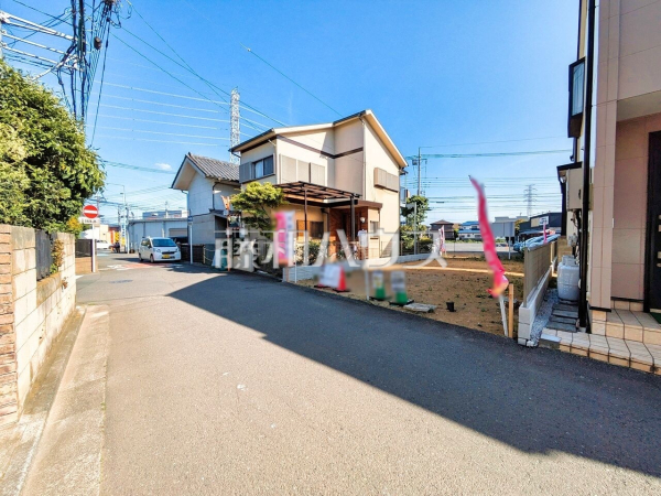 接道状況および現場風景 【所沢市大字上安松】 接道状況および現場風景 【所沢市大字上安松】