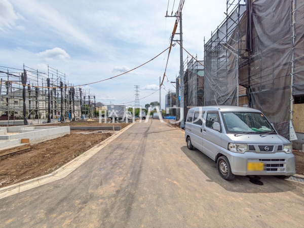 接道状況および現場風景 【国分寺市北町3丁目】 接道状況および現場風景 【国分寺市北町3丁目】