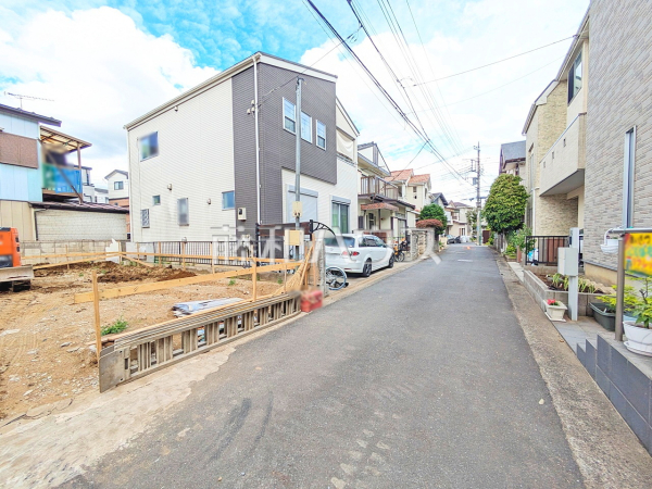 接道状況および現場風景 【朝霞市三原2丁目】 接道状況および現場風景 【朝霞市三原2丁目】