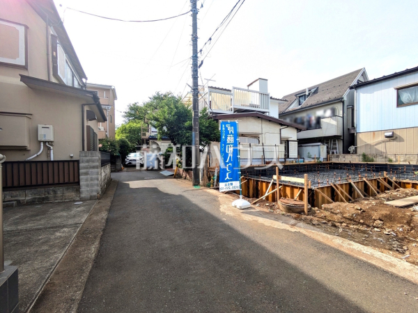 接道状況および現場風景 【朝霞市三原2丁目】 接道状況および現場風景 【朝霞市三原2丁目】