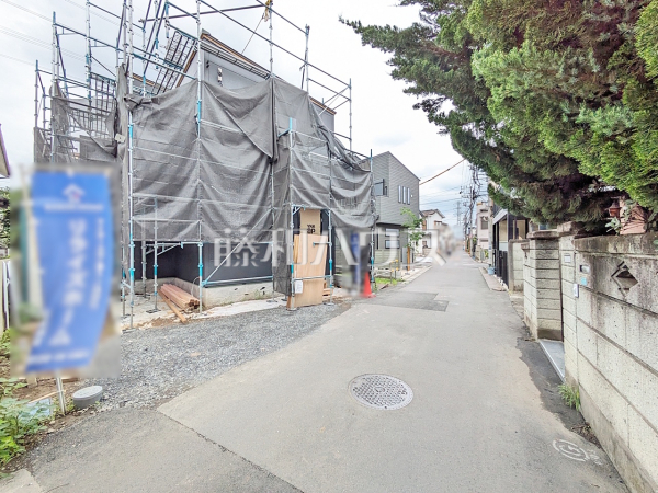 接道状況および現場風景 【小平市花小金井南町3丁目】 接道状況および現場風景 【小平市花小金井南町3丁目】
