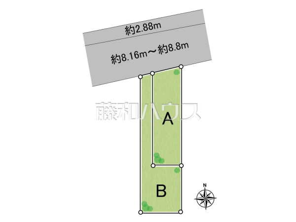 全体区画図 【昭島市昭和町4丁目】 全体区画図 【昭島市昭和町4丁目】
