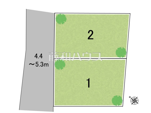 全体区画図 【糟屋郡粕屋町仲原2丁目】 全体区画図 【糟屋郡粕屋町仲原2丁目】