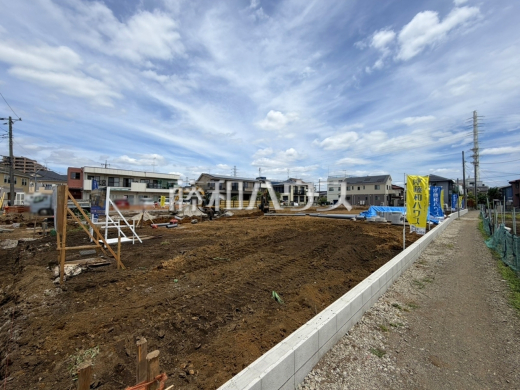接道状況および現場風景 【調布市若葉町2丁目】