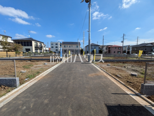接道状況および現場風景 【調布市若葉町2丁目】