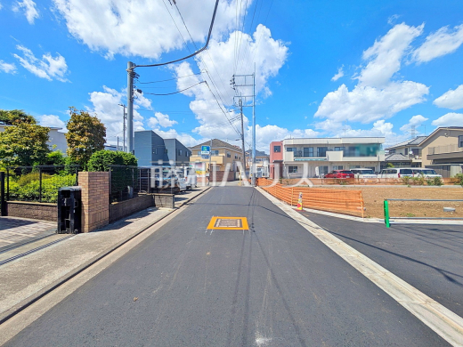 接道状況および現場風景 【調布市若葉町2丁目】