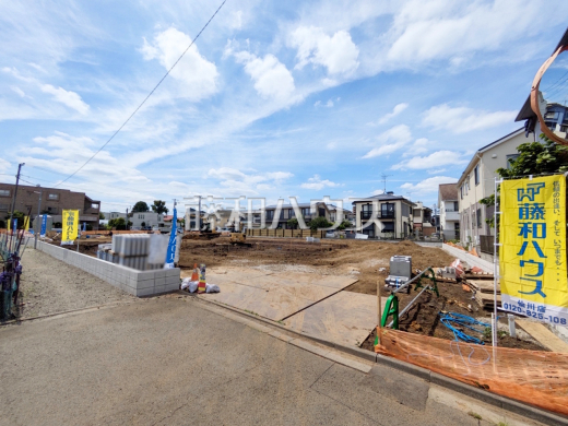 接道状況および現場風景 【調布市若葉町2丁目】