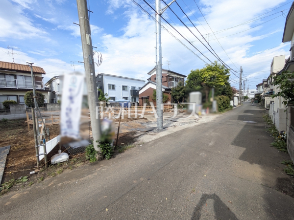 接道状況および現場風景 【小平市回田町】 接道状況および現場風景 【小平市回田町】