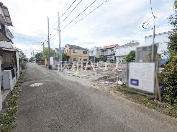 接道状況および現場風景 【小平市回田町】 接道状況および現場風景 【小平市回田町】